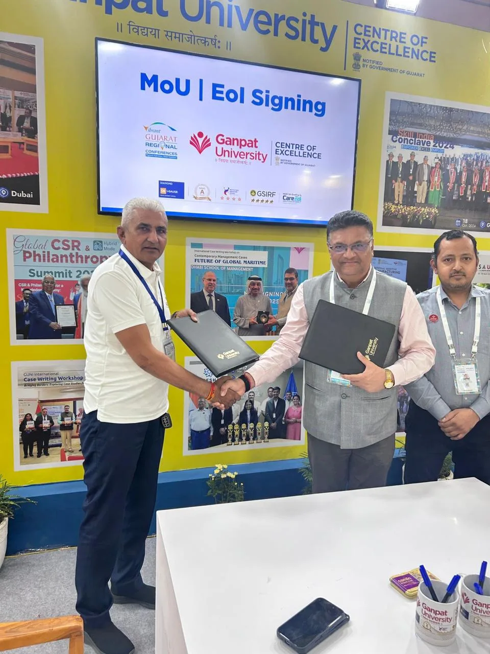 MoU with Ganpat University for E-Waste Collection